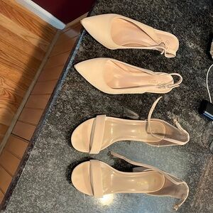 Two pairs of women’s low heel shoes, size 9